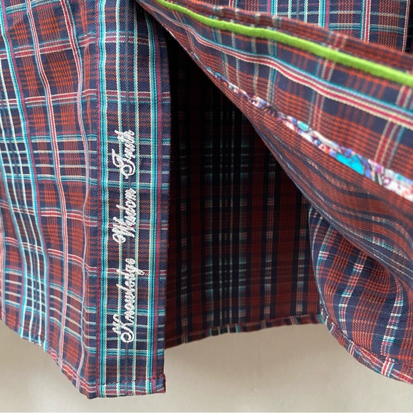 Robert Graham Plaid Button Up Flip Cuff Shirt - Picture 11 of 16
